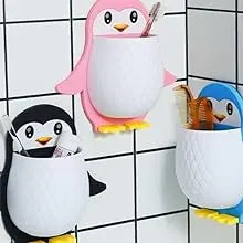 Wall Mounted Cute Penguin Toothbrush & Storage Holder "PACK OF 2" - Snapelo