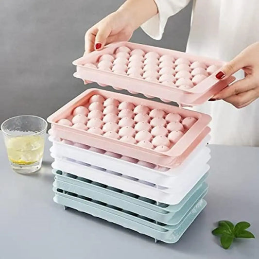 Reusable Round Ice Ball Maker Tray – BPA-Free, Dishwasher Safe (Pack of 2) - Snapelo