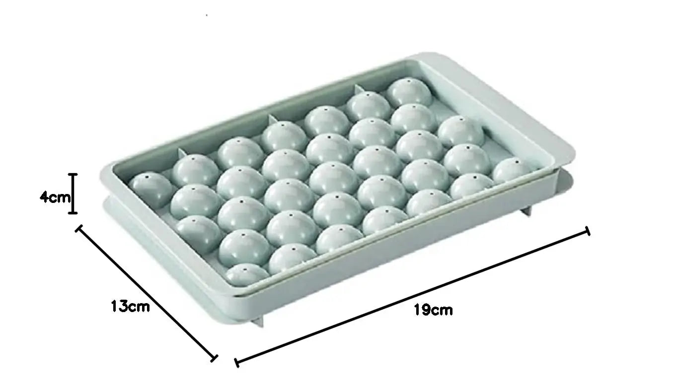 Reusable Round Ice Ball Maker Tray – BPA-Free, Dishwasher Safe (Pack of 2) - Snapelo