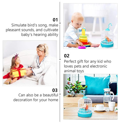 Talking Bird Toy for Kids – Repeats Speech, Sings & Chirps in Cage - Snapelo