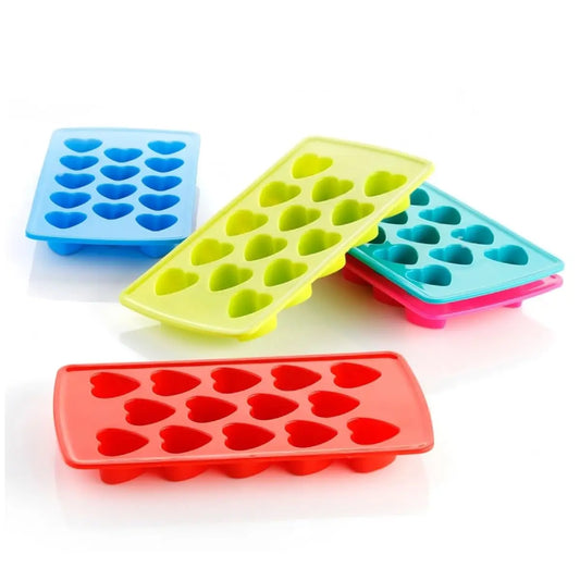 3 Pcs Heart Shape Ice Cube & Chocolate Mold Tray - Snapelo - Snapelo