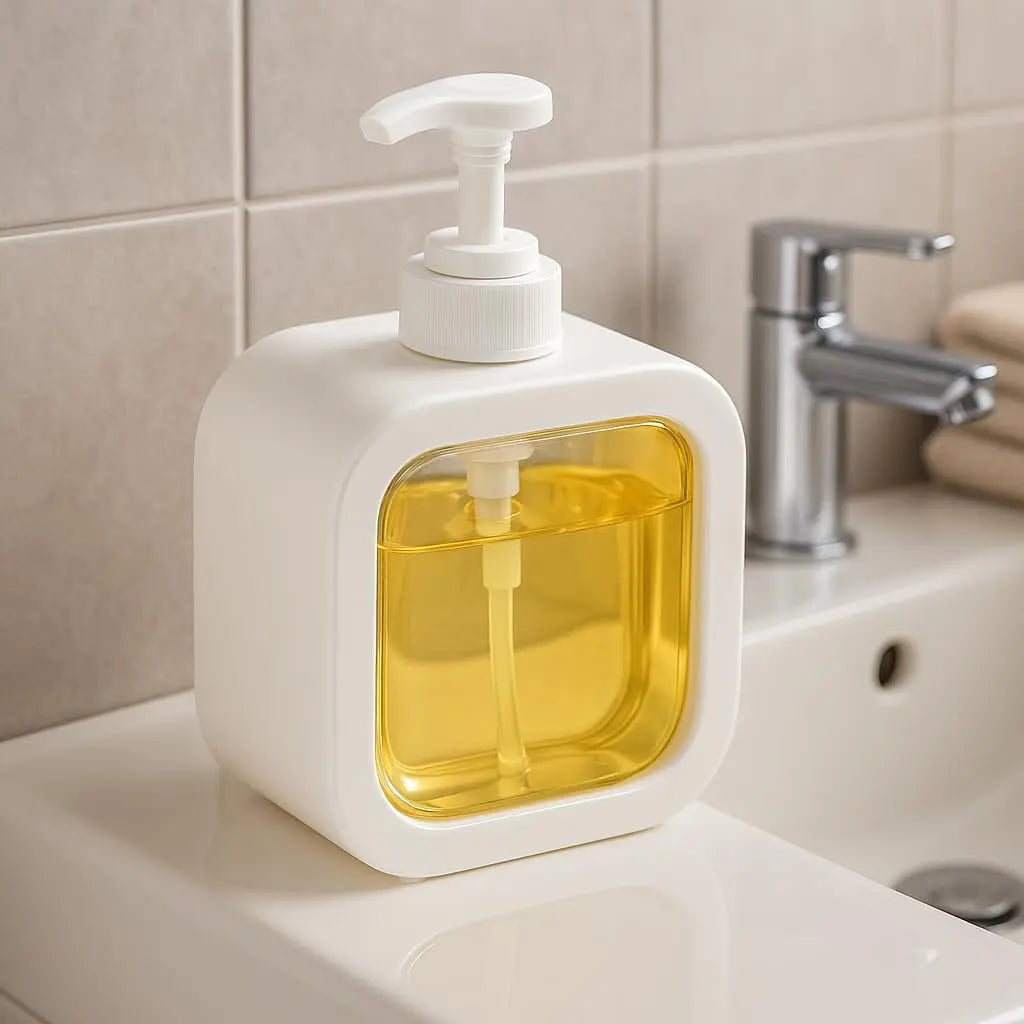 Snapelo 300ml Refillable Liquid Soap Dispenser for Kitchen & Bathroom – Multipurpose PET Pump Bottle for Hand Wash, Dish Wash, Shampoo – Pack of 1 - Snapelo