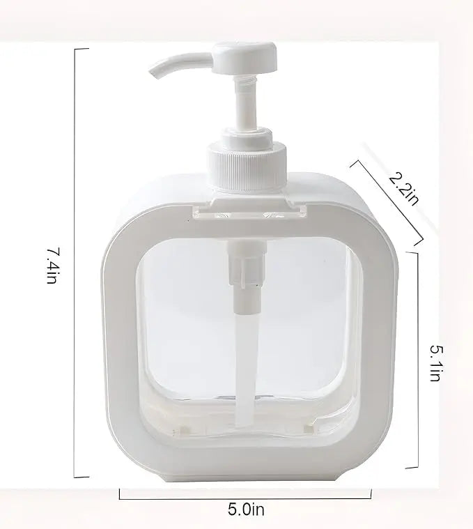 Snapelo 300ml Refillable Liquid Soap Dispenser for Kitchen & Bathroom – Multipurpose PET Pump Bottle for Hand Wash, Dish Wash, Shampoo – Pack of 1 - Snapelo