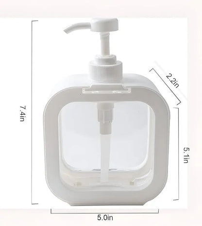 Snapelo 300ml Refillable Liquid Soap Dispenser for Kitchen & Bathroom – Multipurpose PET Pump Bottle for Hand Wash, Dish Wash, Shampoo – Pack of 1 - Snapelo