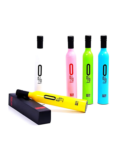Stylish Foldable Umbrella in Bottle Case | UV Protection | Travel Friendly | Manual – Unisex - Snapelo